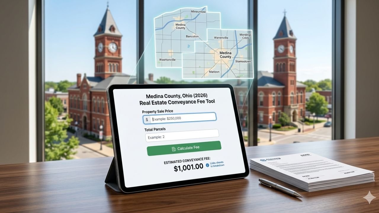Medina County Ohio Conveyance Fee Calculator (2026) Real Estate Transfer & Parcel Fee Tool